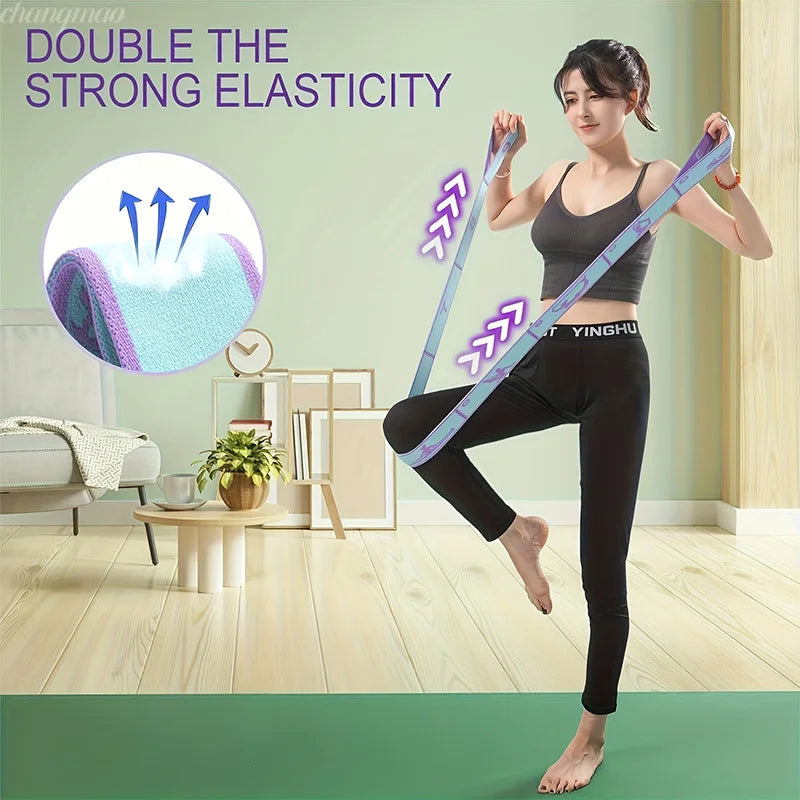 8/12 Loop Numbered Resistance Bands with Guide Purple Blue Pink Elastic Straps for Yoga Pilates Home Gym Pull-Up Training Band