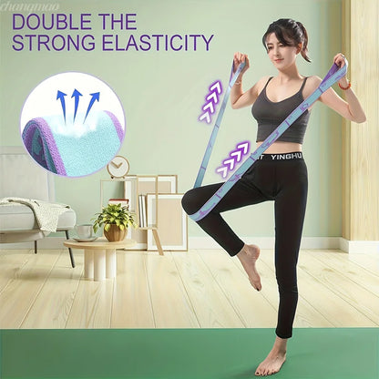 8/12 Loop Numbered Resistance Bands with Guide Purple Blue Pink Elastic Straps for Yoga Pilates Home Gym Pull-Up Training Band