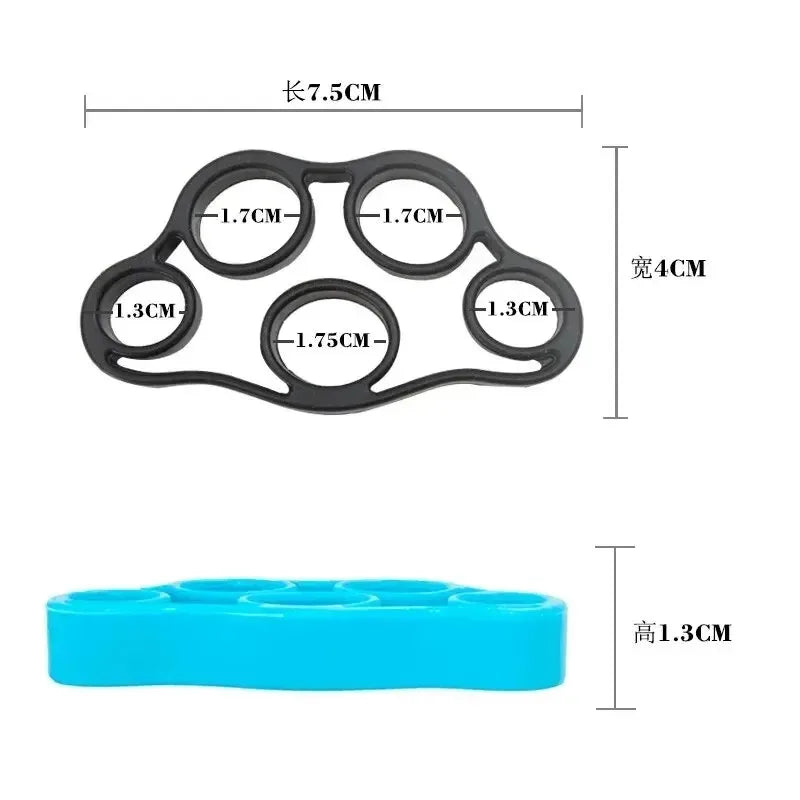 1/8pcs Silicone Finger Grip, Resistance Band, Wrist Stretcher, Elastic Five Finger Expander, Strength Training Device, Exercise