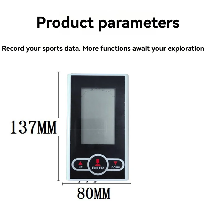 RTSHE-Exercise Bike Monitor Speedometer Fitness Tracker For Bikes And Ellipticals Tationary Bike Speedometer Display Fitness Mon