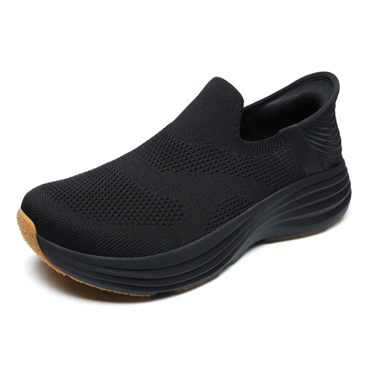 New Men's Slip-On Walking Shoes Breathable Casual Sneakers Soft Sole Lightweight Comfortable Outdoor Shoes