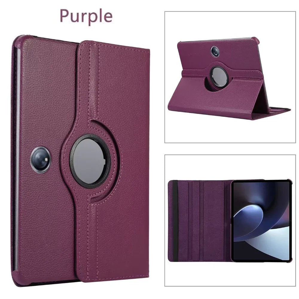 Case For OPPO Pad Air10.36inch Case 360 Rotating PU Leather Stand Case for OPPO Pad 11inch Pad2 11.6inch Auto Sleep/Wake Coque