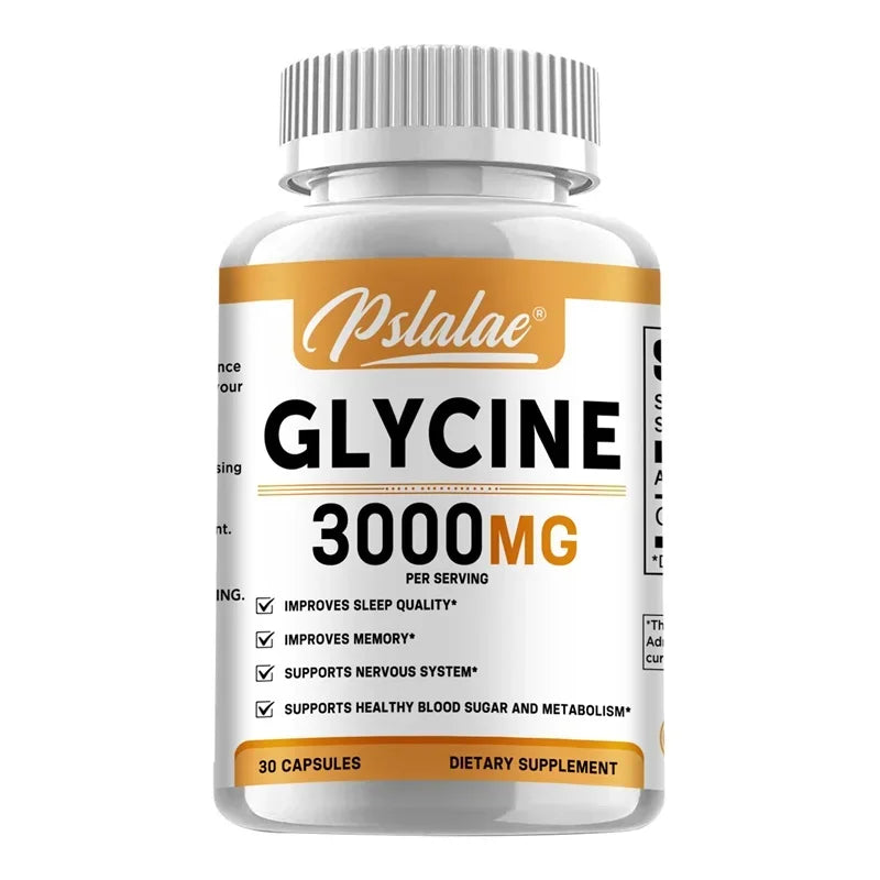 Glycine Supplement - Promotes Restful Sleep, Supports Cognitive Function, Emotional Balance and Neurological Health