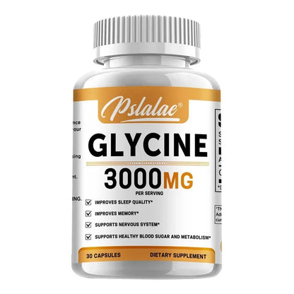 Glycine Supplement - Promotes Restful Sleep, Supports Cognitive Function, Emotional Balance and Neurological Health
