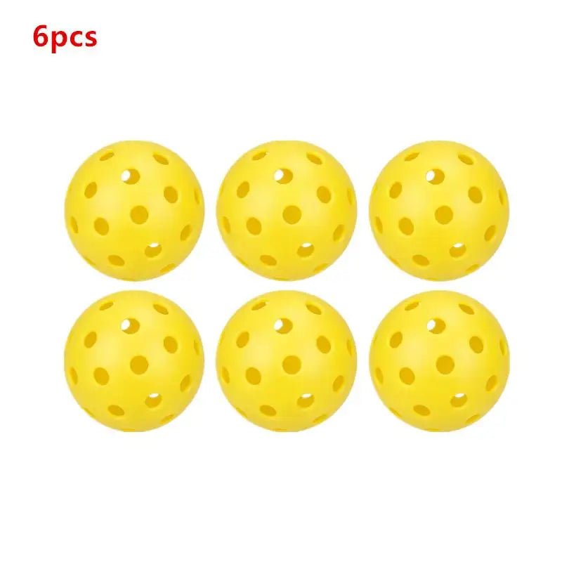 Pickleball Practice Balls 6/12 Pack 74mm 40 Holes Colorful Resilient for Kids Adult Beginners Training Sports 12/6 PCS
