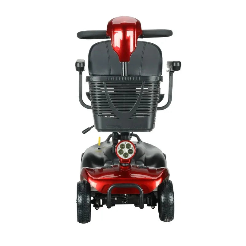 Portable Folding Mobility Scooter 250W 24V Elderly 4 Wheel Mobility Electric Scooter with Basket Lightweight E-bike Long Range