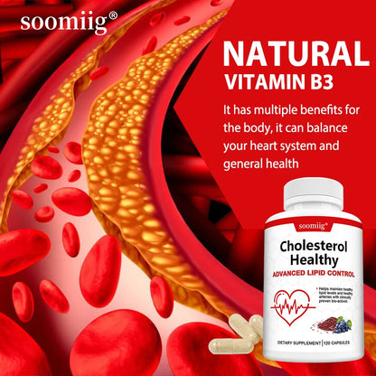 Cholesterol Health Supplement | Supports Healthy Lipid Levels, Heart & Circulatory Wellness, Antioxidant & Metabolism Support