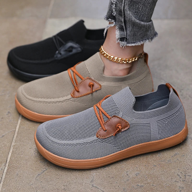 Men's One Foot Walking Shoe Wide Foot Non Slip Running Shoes Breathable Fitness Shoes Lightweight Fitness Sports Shoes Tennis