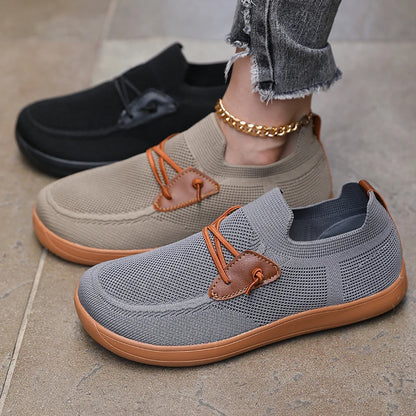 Men's One Foot Walking Shoe Wide Foot Non Slip Running Shoes Breathable Fitness Shoes Lightweight Fitness Sports Shoes Tennis