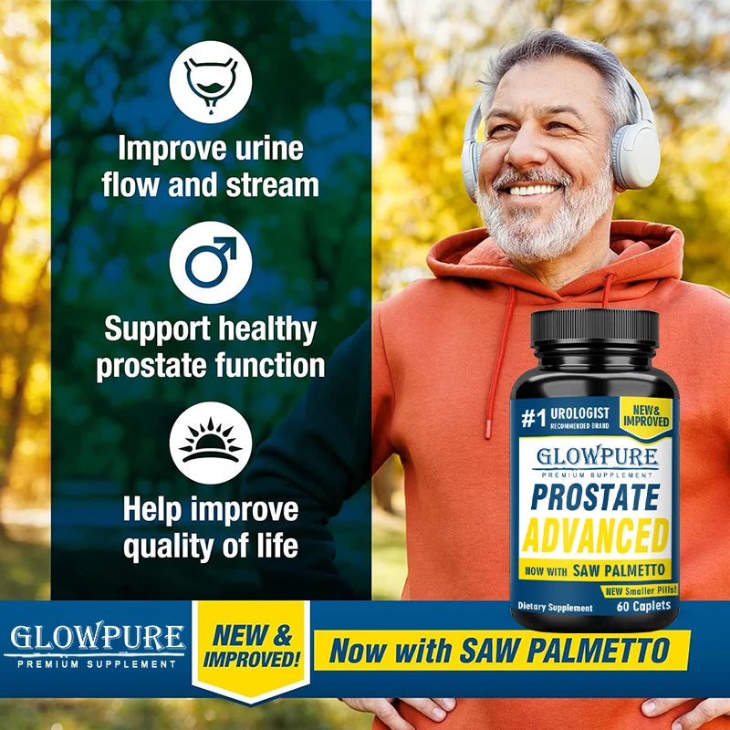 Saw Palmetto Prostate Supplement for Men - Supports Bladder, Urinary & Prostate Health with Beta-Sitosterol, Reishi, Vitamin D