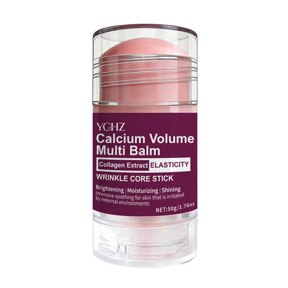 Collagen Facial Care Stick: a Multi-Functional Product That Combines Lip Balm, Eye Cream, Neck Cream, Primer, and Facial Moisturizer, Offering Hydrating and Firming Effects, Suitable for All Skin Types