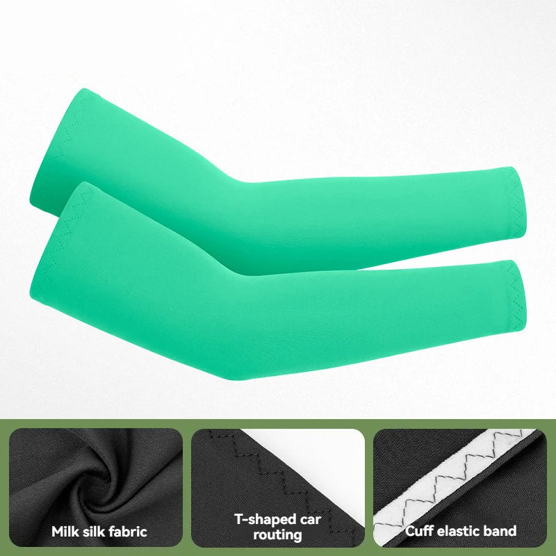 GTUBIKE 1 Pair Sports Cooling Arm Sleeves Basketball Cycling Arm Covers Outdoor Sports Mosquito and UV Protection Sleeves