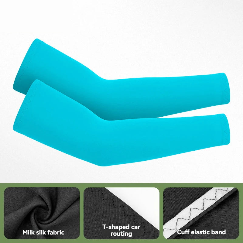 GTUBIKE 1 Pair Sports Cooling Arm Sleeves Basketball Cycling Arm Covers Outdoor Sports Mosquito and UV Protection Sleeves