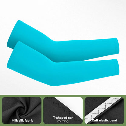 GTUBIKE 1 Pair Sports Cooling Arm Sleeves Basketball Cycling Arm Covers Outdoor Sports Mosquito and UV Protection Sleeves