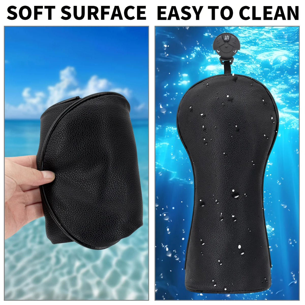 Protective And Stylish Head Covers for Golf Clubs, Suitable for 1 Wood, 3/5 Wood, And Utility Wood. These Durable Covers