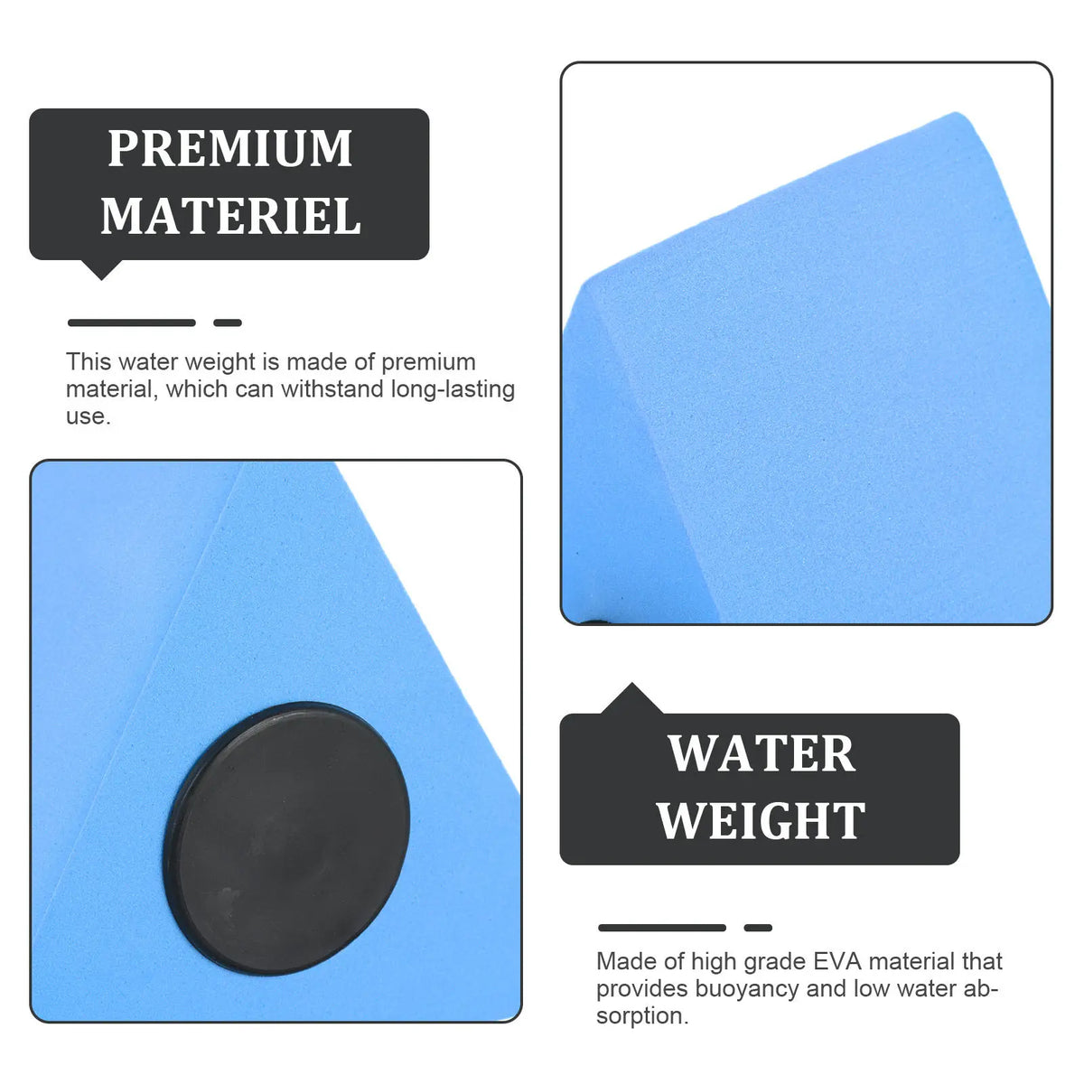 Water Aerobics Weights Dumbbells for Pool Exercise Eva Material High Durability Back Abdominal Oblique Strengthening Fitness