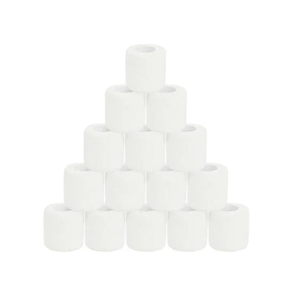 3/6/12/24/30Pcs White First Aid Self Adhesive Cohesive Elasticity Bandages Sports Tape for Wrist Ankle Sprains & Swelling