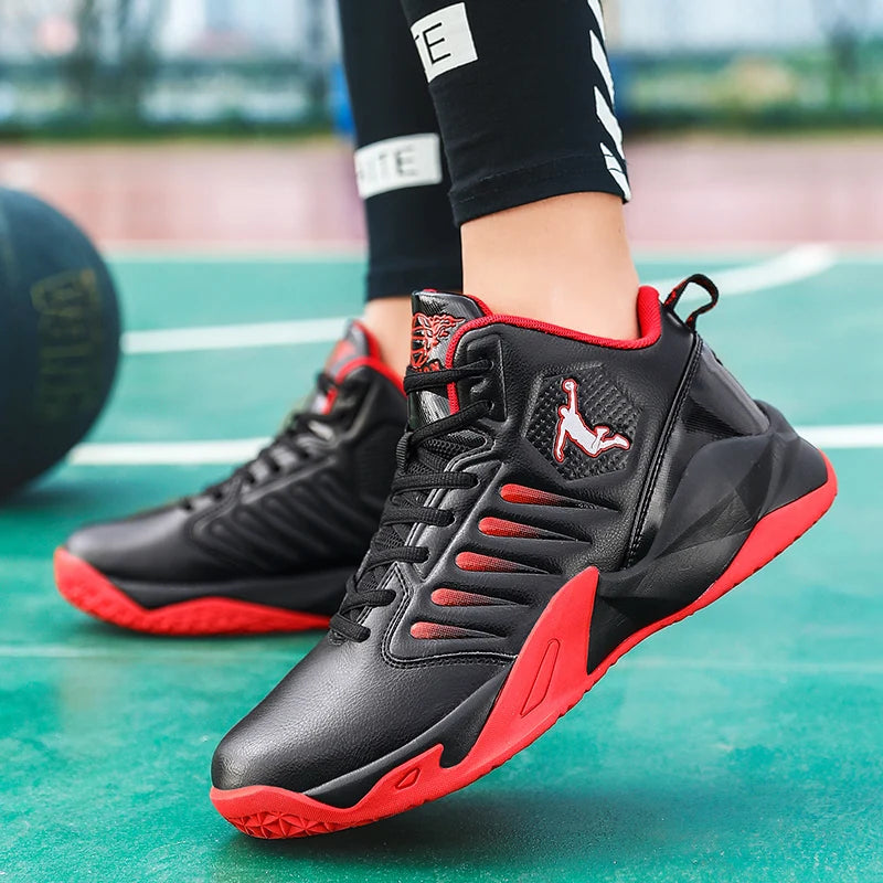 Men's Basketball Shoes Breathable Cushioning Non-Slip Wearable Runing Shoes Gym Training Athletic Basketball Sneakers for Women