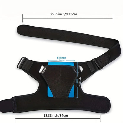Suptrust Recovery Shoulder Brace for Men and Women, Shoulder Support Brace, Adjustable Fit Sleeve Wrap,One Size Regular