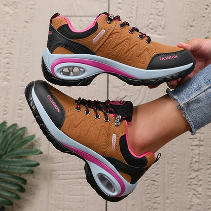 Women's Sports Shoes - Lightweight Comfortable Stylish High-quality Design 2025 Thick Sole  Cushion Walking and Jogging Shoes
