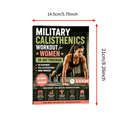 Calisthenics Workout for Women - 28-Day No-Equipment Home Exercise Program NoteBook