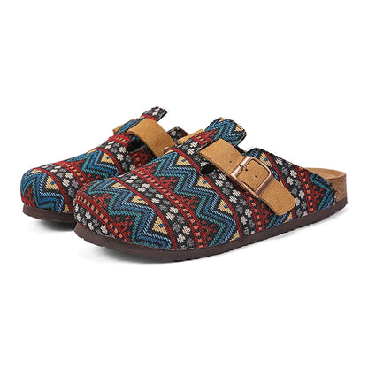 Walking Shoes Classic Versatile Closed Toe Men's Summer Sandals Casual Shoes Breathable Cork Mules Outdoor Beach Unisex Slippers