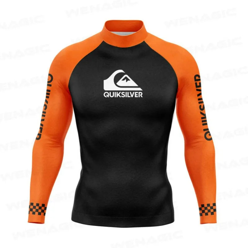 Swimming Suit for Men 2026 New Long Sleeve Bathing Suit Quick-Drying Rash Guard Sun Protection