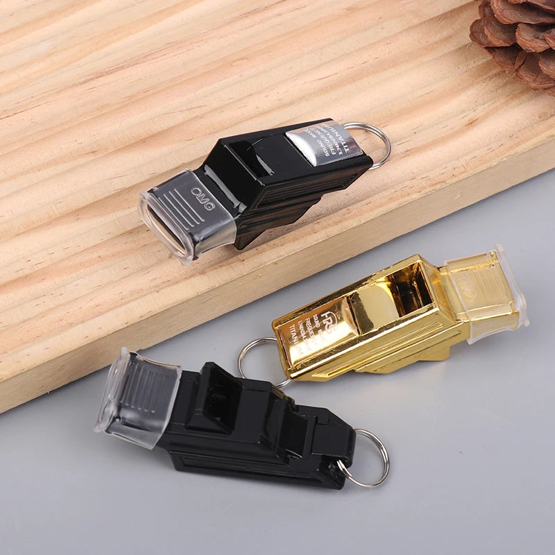 NEW Professional Football Referee Whistles With Lanyard Box Big Sound Plastic Whistles Basketball Whistles Coach Equipment