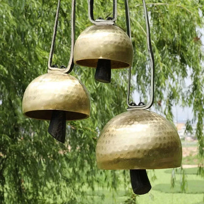 Handmade Brass Bell Meditation Copper Bells Outdoor Wind Chimes Sound Healing Chakra Mindfulness Musical Instruments Percussion