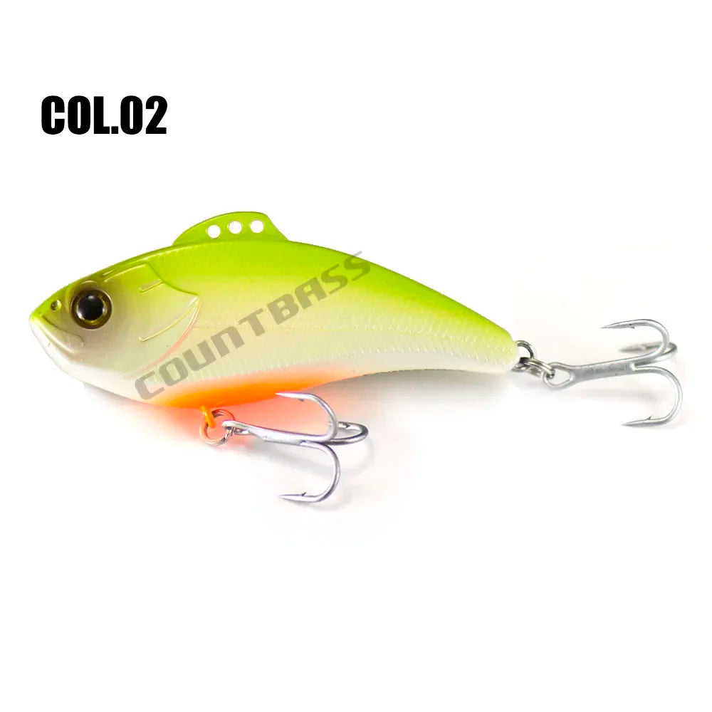 Countbass Vibration Bait Sinking Fishing Lure for Saltwater Angler's Lure Lipless Crankbait Hard Bait Wobbler Leurre 70mm 19.2g