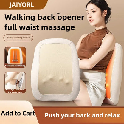 Cervical Vertebra Neck Massager Electric Red Light Heating Waist Back Kneading Massage Cushion Full Body Wireless Mechanical Arm
