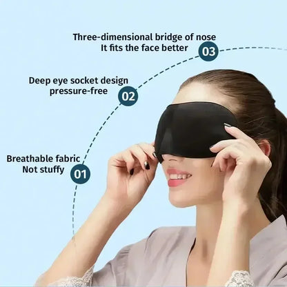 Sleeping Mask Cover Slaapmasker  Blockout Eye Comfort  Blindfold Concave Light with Women Men Aid Eye Travel