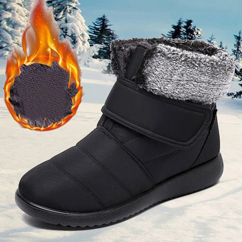 Women's Boots Keep Warm Fur Boots For Snow Botas Mujer Classics Winter Boots Women Rubber Waterproof Winter Shoes Woman booties