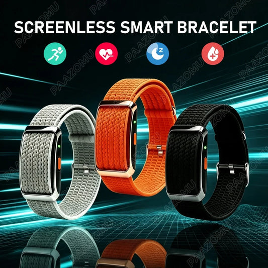2026 New Screenless Health Fitness Tracker for Men Women Activity Watch Heart Rate Sleep Monitor Sport Smart Bracelet No Screen