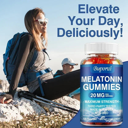 Melatonin 20 Mg Gummies - Relieve Insomnia Healthy Sleep Quality Deep Sleep Stress Relief