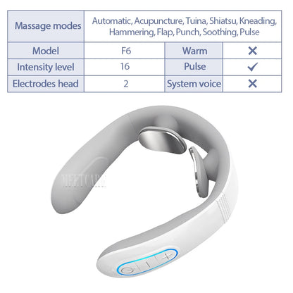 TENS Pulse Back Neck Massage 4 Models Electric Smart Shoulder Cervical Massager Muscle Beating Health Care Tool