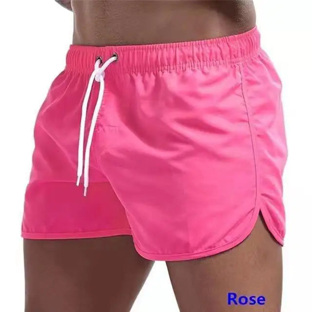 Men's Swim Shorts Swim Trunks Quick Dry Board Shorts Bathing Suit Breathable Drawstring With Pockets for Surfing Beach Summer