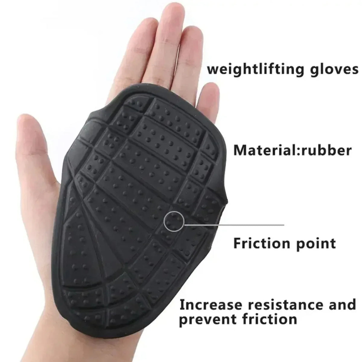 New 1Pair Silicone Weight Lifting Grip Pads Gloves Non-Slip Palm Protection Hand Grips Unisex Dumbbell Pull-up Strength Training