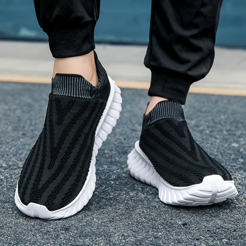 Men's One Foot Walking Shoes Anti Slip Running Shoes, Breathable Thick Soled Shoe Lightweight Fitness Casual Sneakers for Women