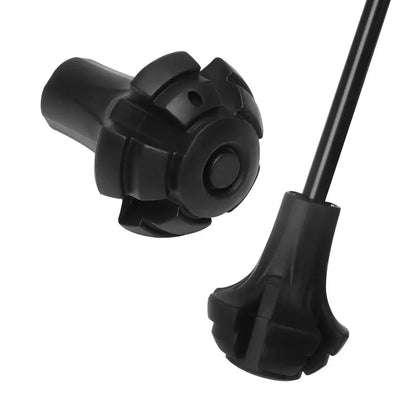 Useful 1PC Black Nordic Style Walking Poles Trek Pole Telescopic Alpenstock Crutch Walking Stick Hiking Accessories