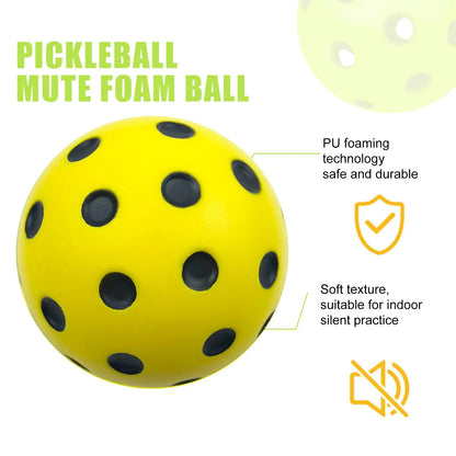 Foam Balls For Pickleball Practice Quiet Bounc Ball Pickleball Ball Pickleball Accessories Pickle Balls For Pickleball Training