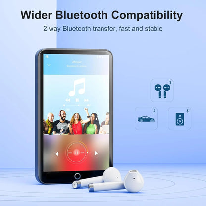 MECHEN MP3 Player Android 9.0 with Bluetooth and WiFi，MP3 MP4 Player with Spotify，Audible，Pandora， Up to 512 GB (Grey))
