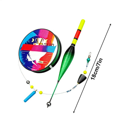 Fishing Line with Bobber with Color Changing Float Automatic Bobber Line Set for Bass Fishing for Kayak Saltwater Boat Pier