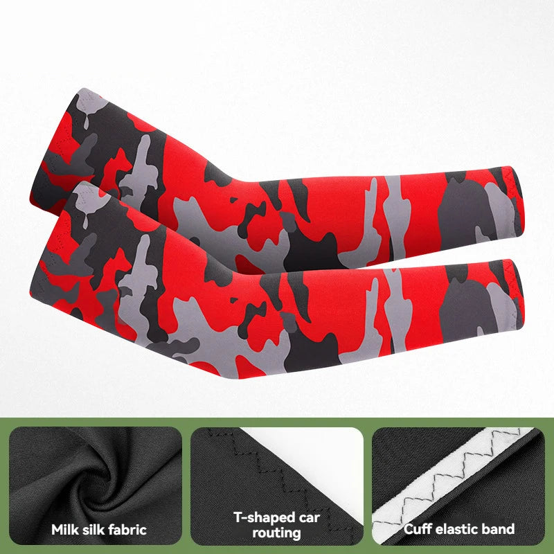 GTUBIKE 1 Pair Sports Cooling Arm Sleeves Basketball Cycling Arm Covers Outdoor Sports Mosquito and UV Protection Sleeves