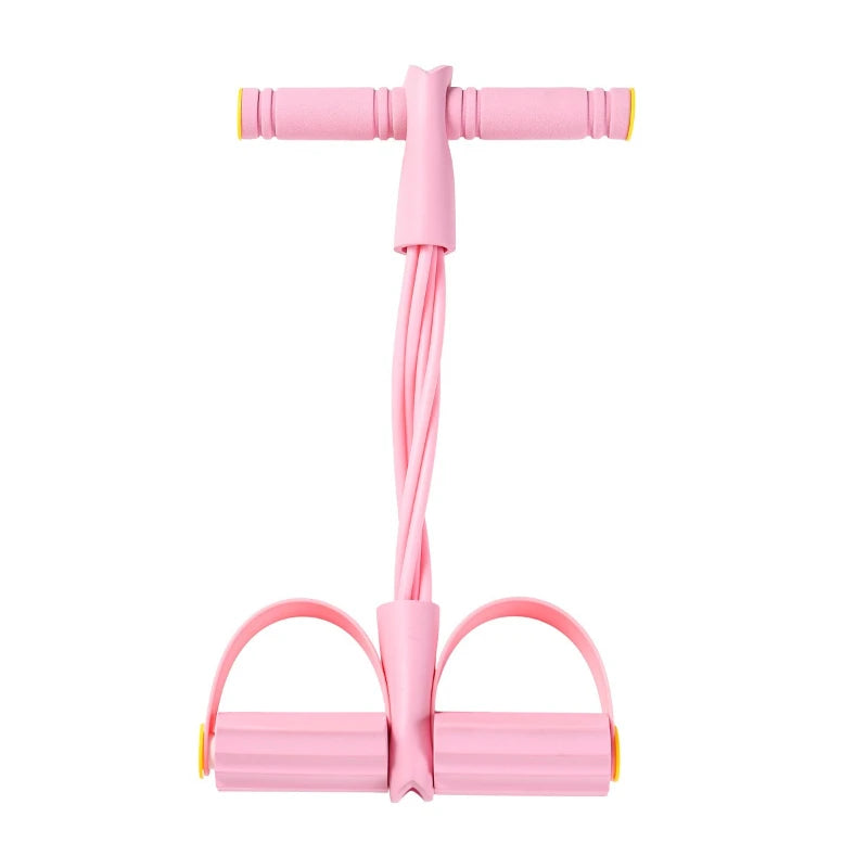 4-Level Resistance Band Tensioner with Non-Slip Handles - Home Fitness Equipment for Abdominal Muscle Training Yoga Abdominal