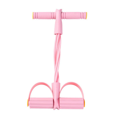 4-Level Resistance Band Tensioner with Non-Slip Handles - Home Fitness Equipment for Abdominal Muscle Training Yoga Abdominal