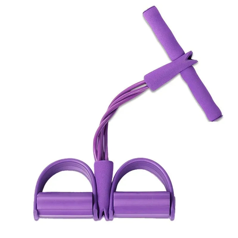 4-Level Resistance Band Tensioner with Non-Slip Handles - Home Fitness Equipment for Abdominal Muscle Training Yoga Abdominal