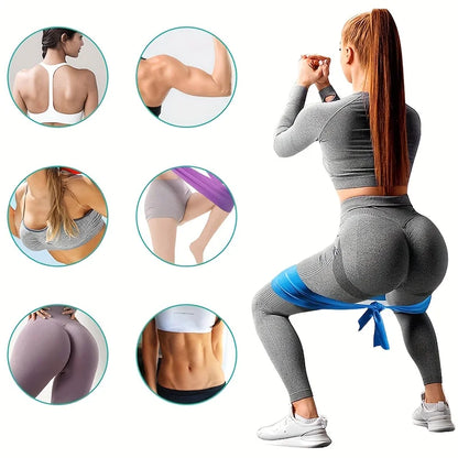2/3/4/6 Pcs Yoga Resistance Bands: TPE Elastic Stretch Bands for Physical Therapy,Fitness,Yoga,Pilates,Rehabilitation & Strench