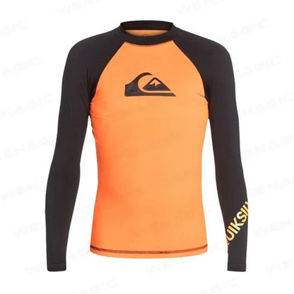 Swimming Suit for Men 2026 New Long Sleeve Bathing Suit Quick-Drying Rash Guard Sun Protection
