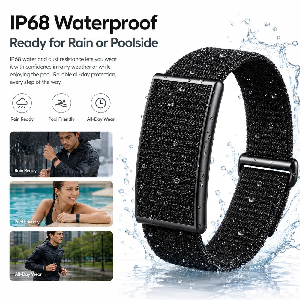 IYTSFT Fitness Tracker Smart Band Ultra-Thin Light 30-Day Standby Heart Rate Blood Oxygen IP68 Waterproof Pedometer